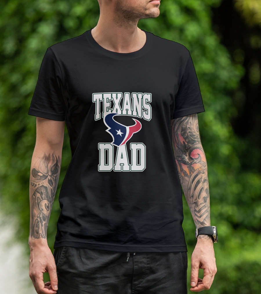 Houston Texans Dad Father's Day T-Shirt