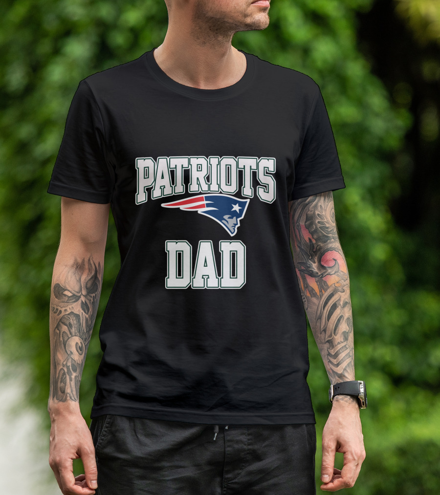New England Patriots Dad Football Pride Father's Day T-Shirt