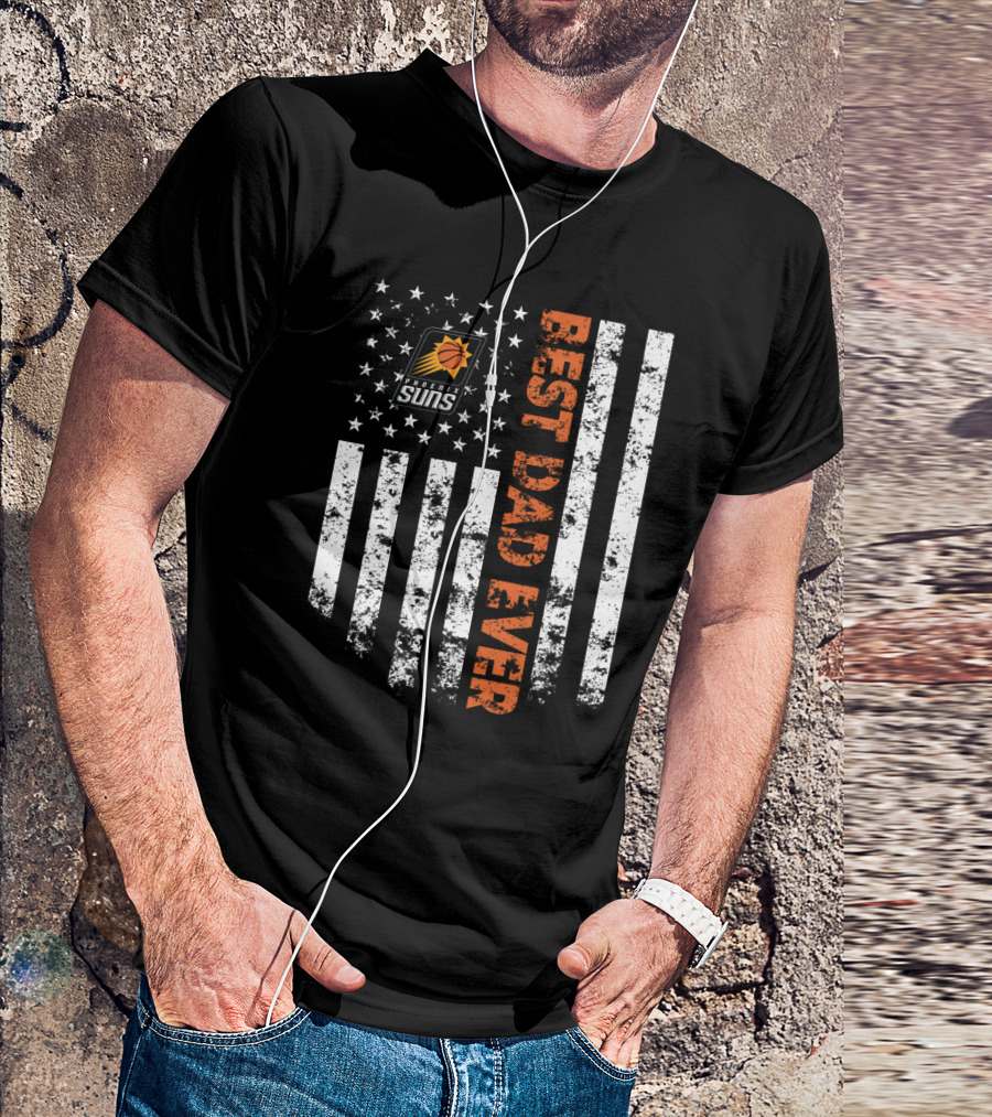 Phoenix Suns Best Dad Ever Usa Flag T-Shirt