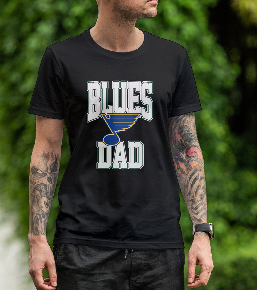 Blues Dad St Louis Hockey Team T-Shirt