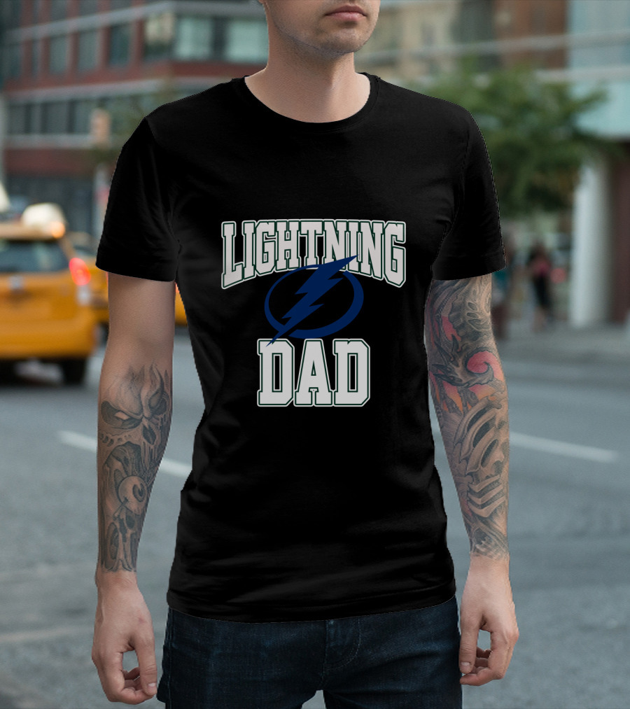 Lightning Dad Tampa Bay Lightning Supporter T-Shirt