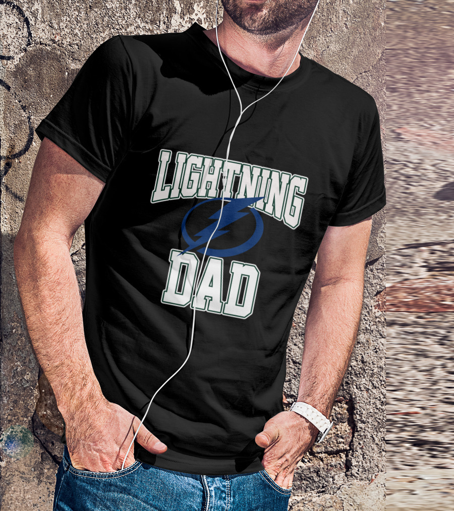 Lightning Dad Tampa Bay Lightning Supporter T-Shirt