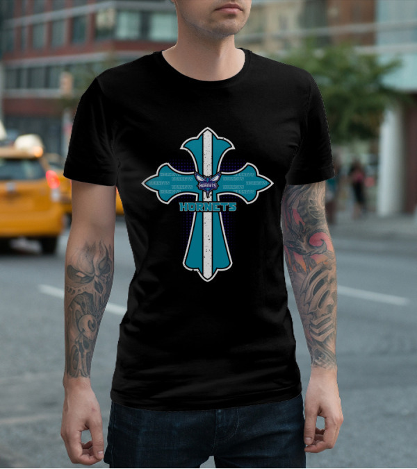 Hornets Cross For Jesus And Charlotte Hornets Fans T-Shirt