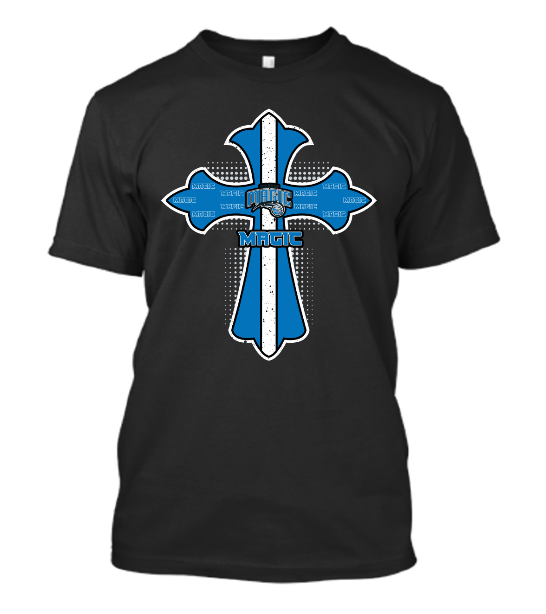 Cross Symbol Featuring Orlando Magic Logos And T-Shirt
