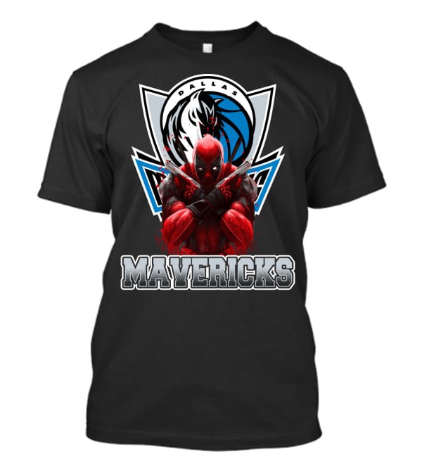 Dallas Mavericks Marvel Deadpool Crossover Fans T-Shirt
