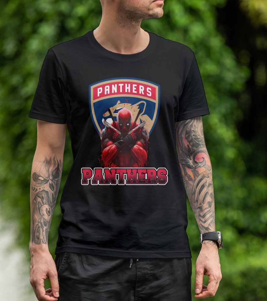 Florida Panthers Deadpool Crossover T-Shirt