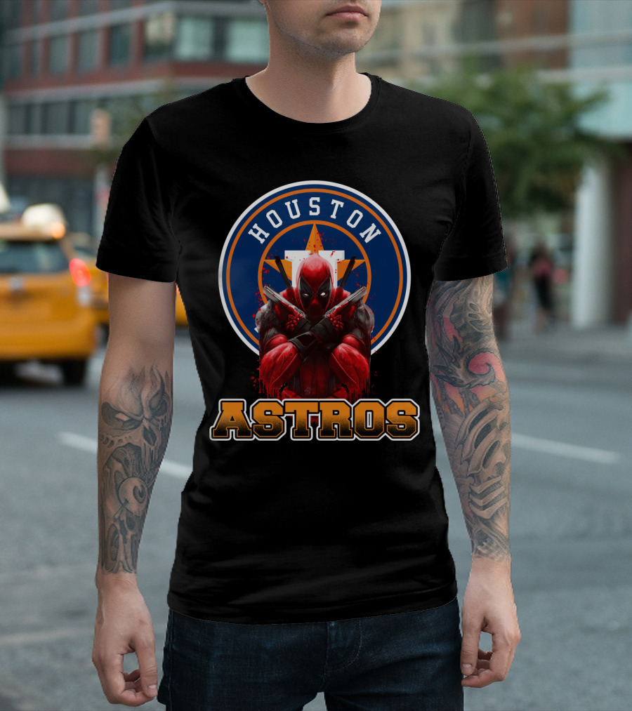 Houston Astros Deadpool Crossover T-Shirt