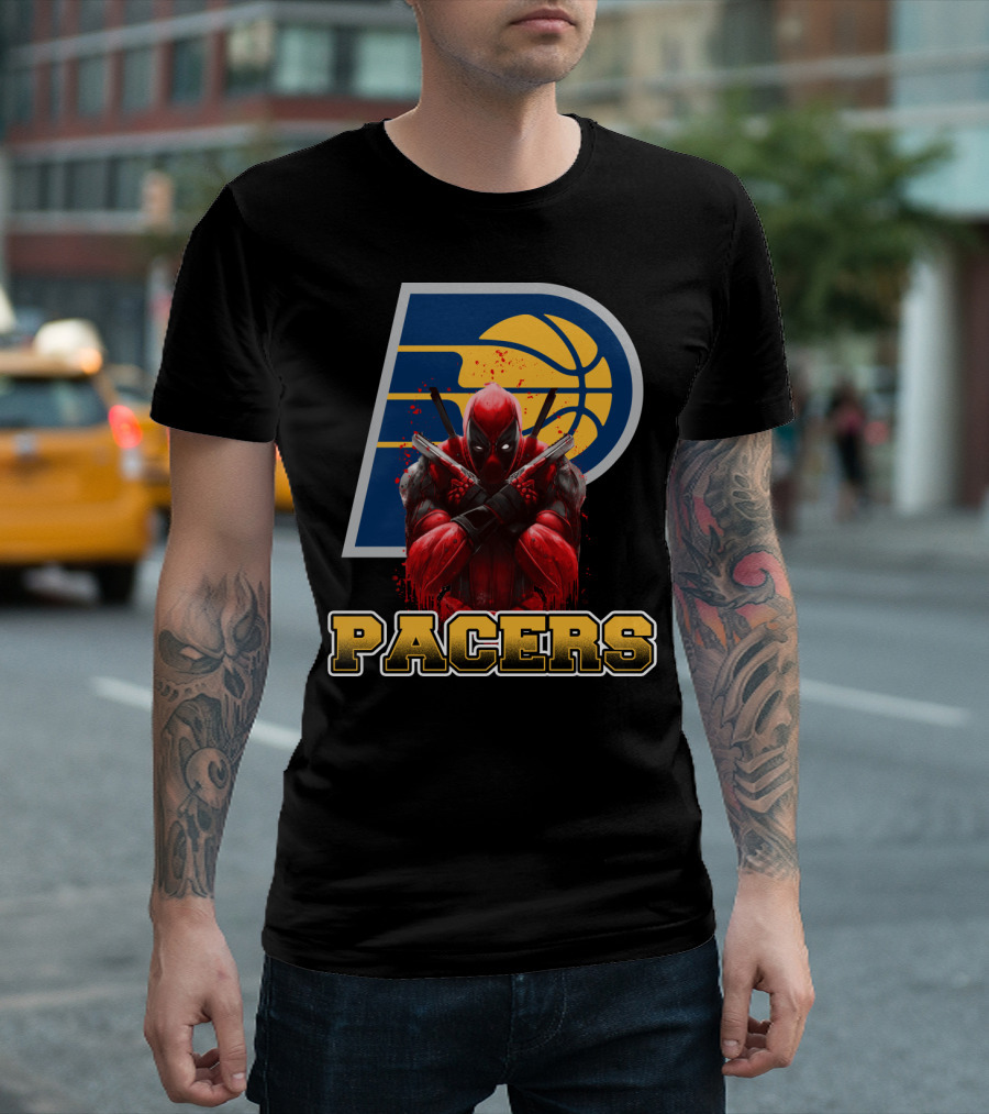 Indiana Pacers Deadpool Crossover for Fans T-Shirt