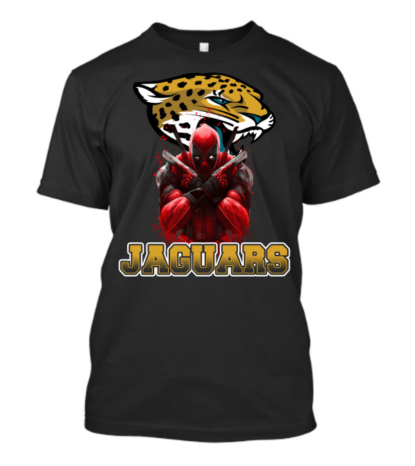 Jacksonville Jaguars NFL Team And Deadpool Crossover T-Shirt