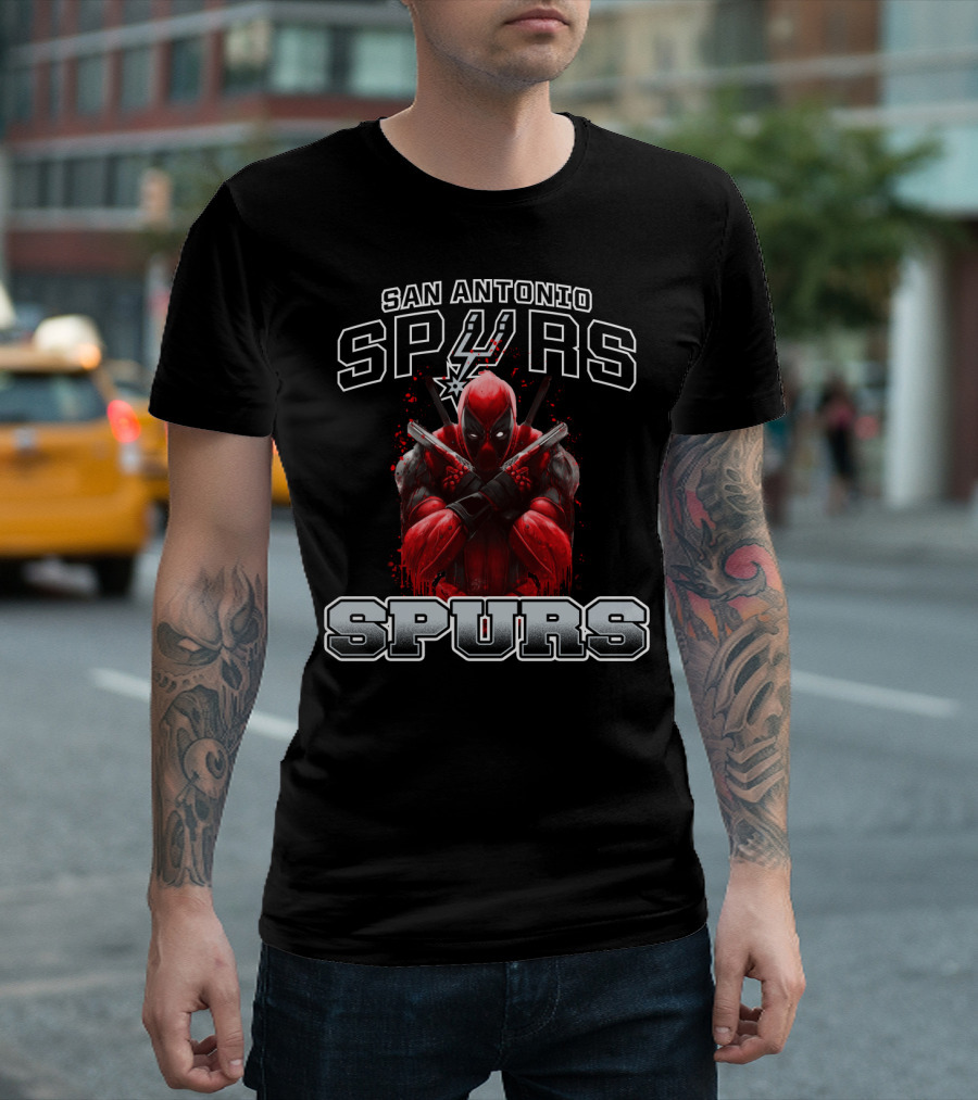 San Antonio Spurs Deadpool Crossover Fan T-Shirt