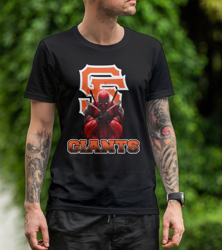 San Francisco Giants Deadpool Crossover Fans T-Shirt