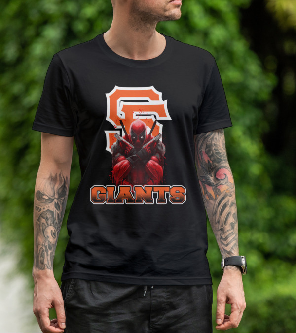 San Francisco Giants Deadpool Crossover Fans T-Shirt