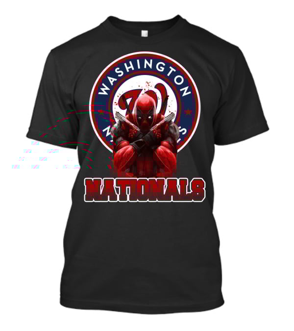 Washington Nationals Deadpool Crossover Fan Merchandise T-Shirt