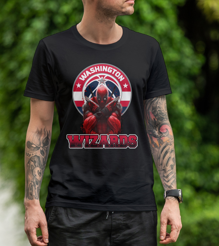 Washington Wizards Deadpool Crossover Fan T-Shirt