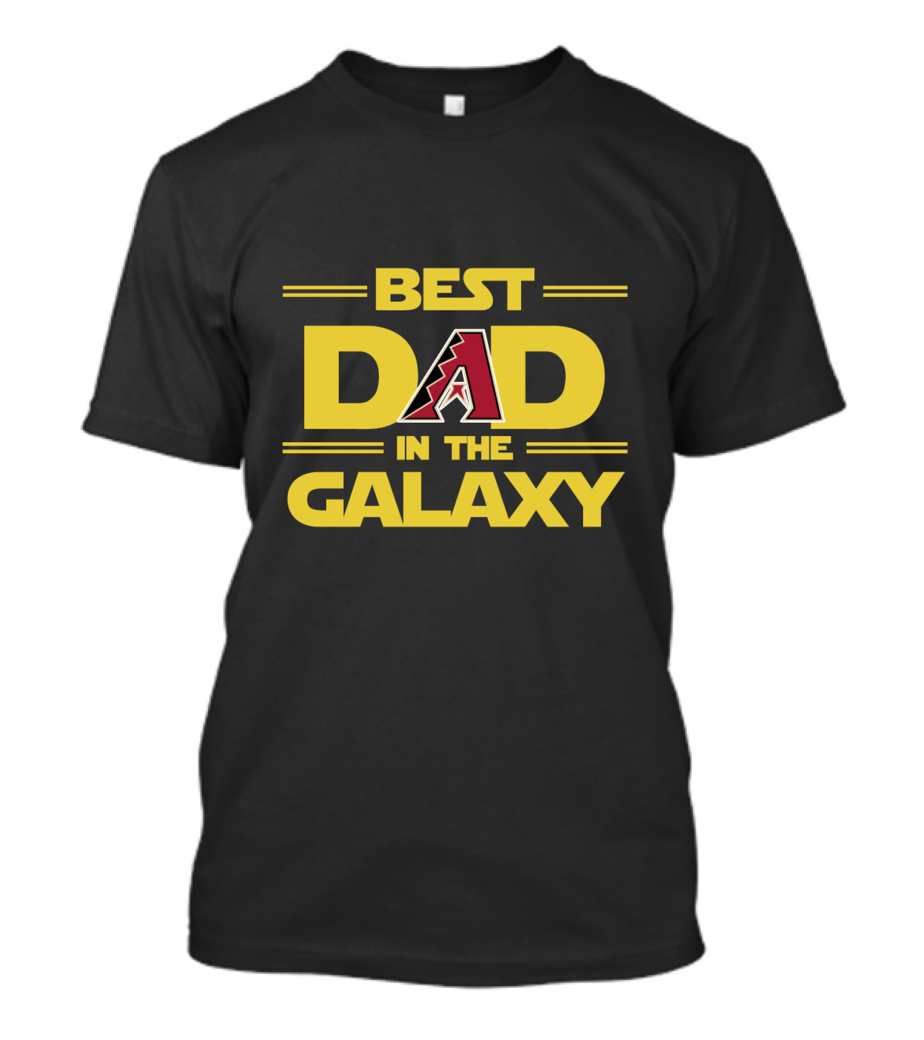 Best Arizona Diamondbacks Dad In The Galaxy Star Wars T-Shirt