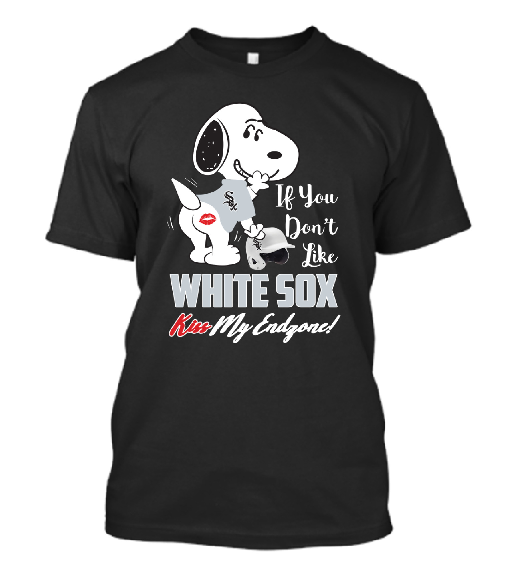 Snoopy If You Don't Like White Sox Kiss My Endzone T-Shirt