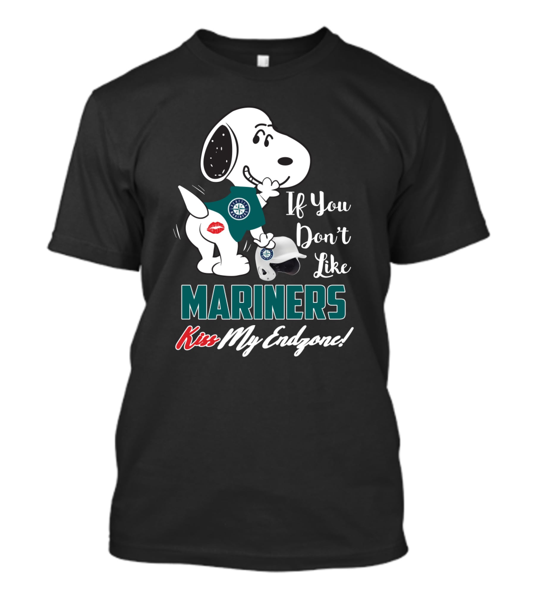 Snoopy If You Don’t Like Mariners Kiss My Endzone T-Shirt