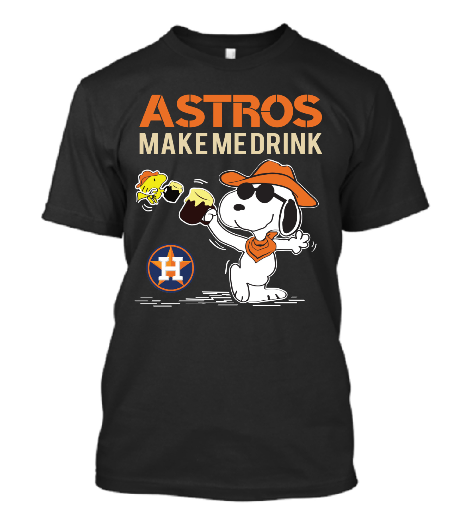 Astros Make Me Drink Snoopy Houston Fans T-Shirt