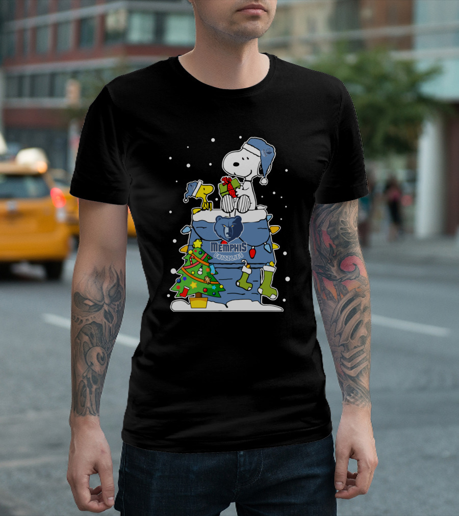 Memphis Grizzlies Snoopy Christmas Lover T-Shirt