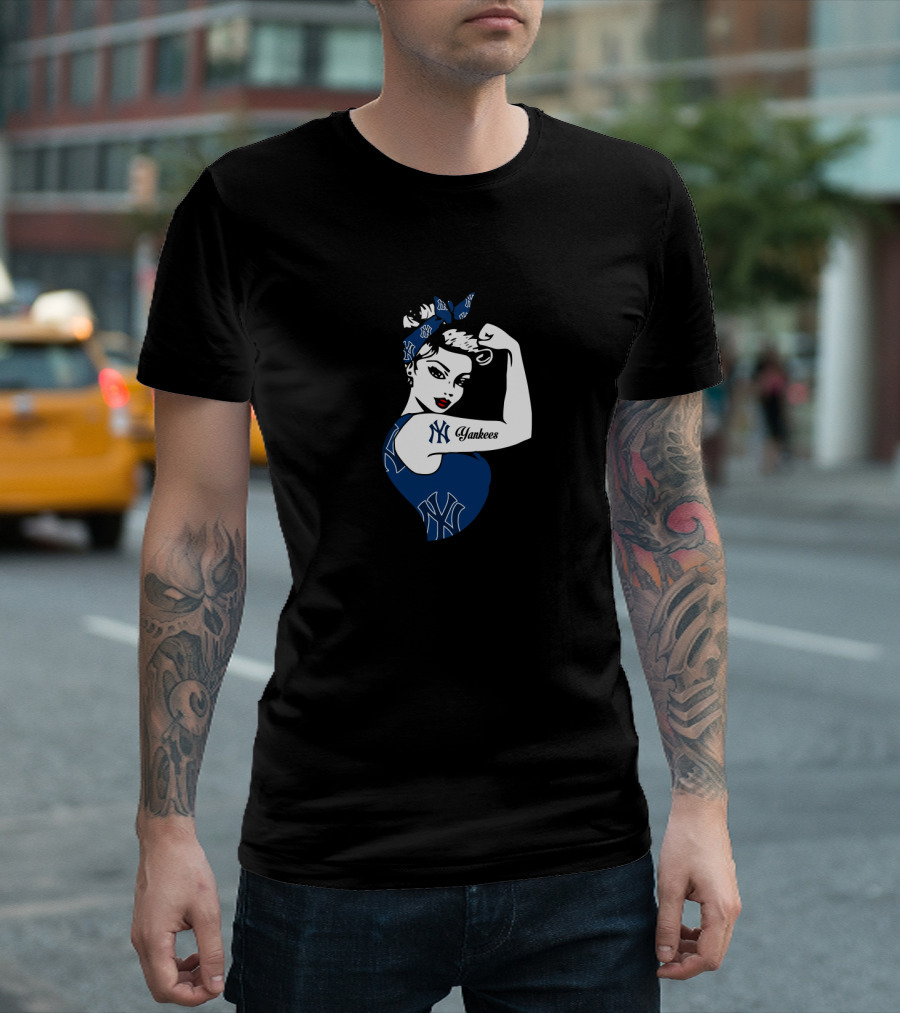 New York Yankees Unbreakable Strong Girl Yankees T-Shirt