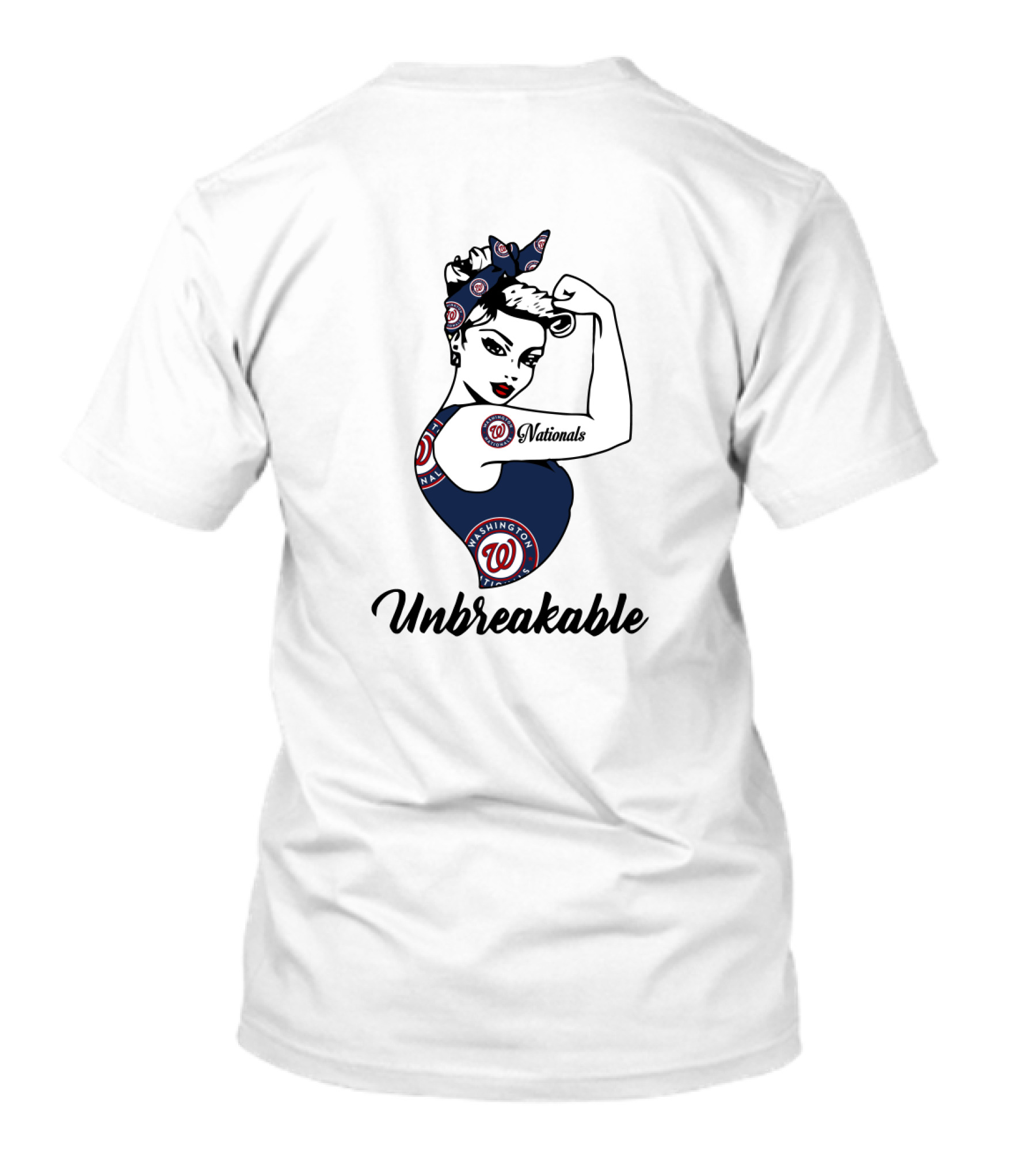 Unbreakable Washington Nationals Strong Girl T-Shirt