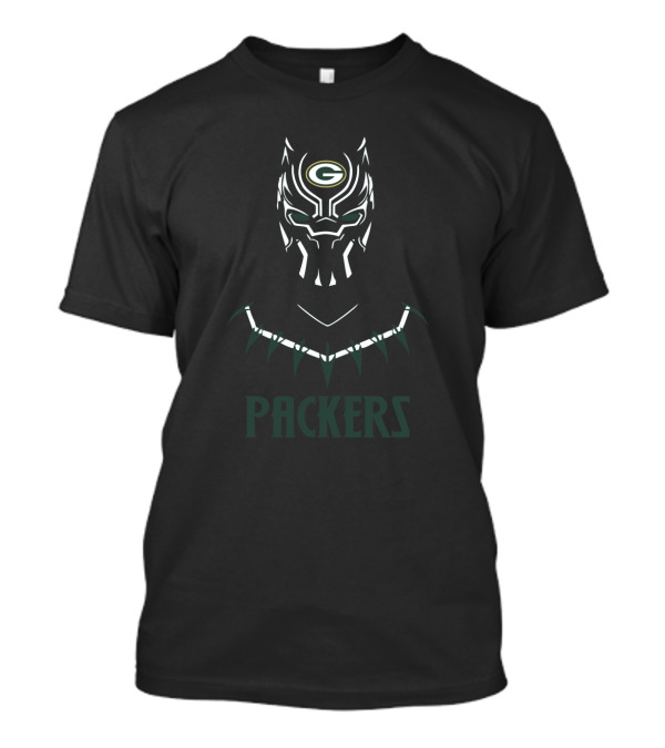 Black Panther Inspired Green Bay Packers Fan T-Shirt
