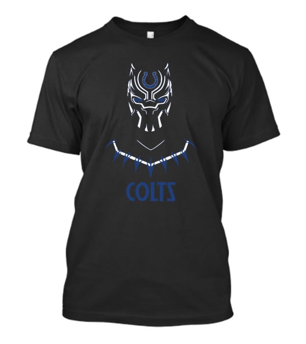 Indianapolis Colts Fans Black Panther Inspired T-Shirt