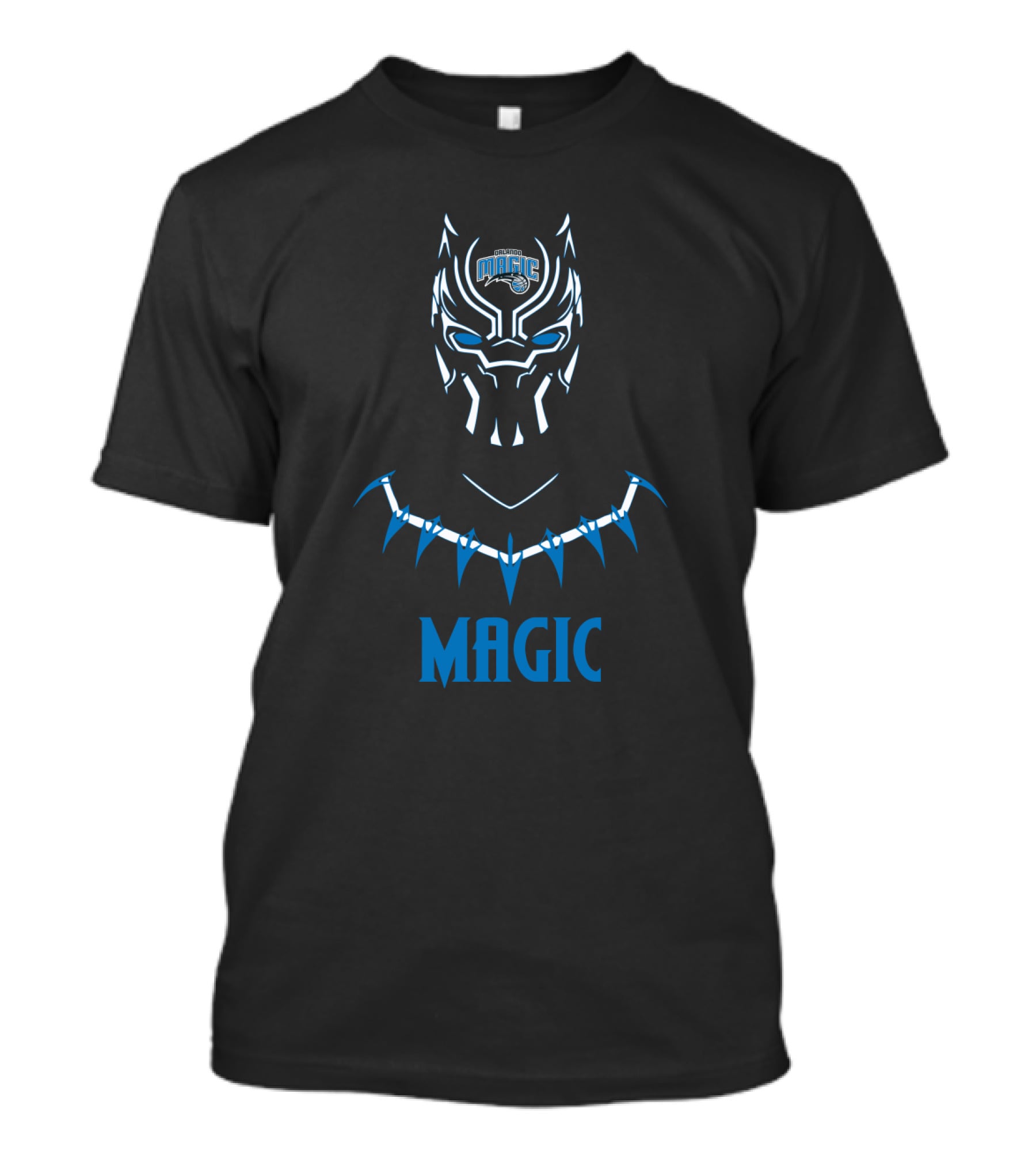 Orlando Magic Black Panther Fan Logo Mashup T-Shirt