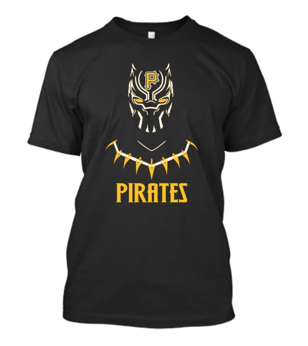 Pirates Black Panther Logo Fan Mashup T-Shirt