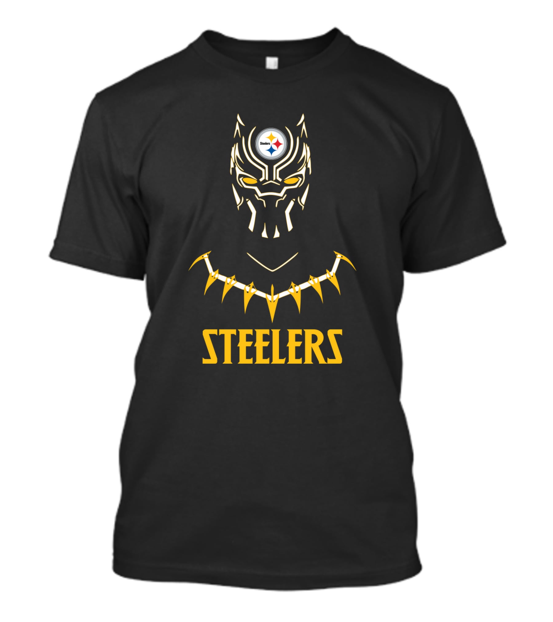 Steelers Black Panther Fan Combination T-Shirt