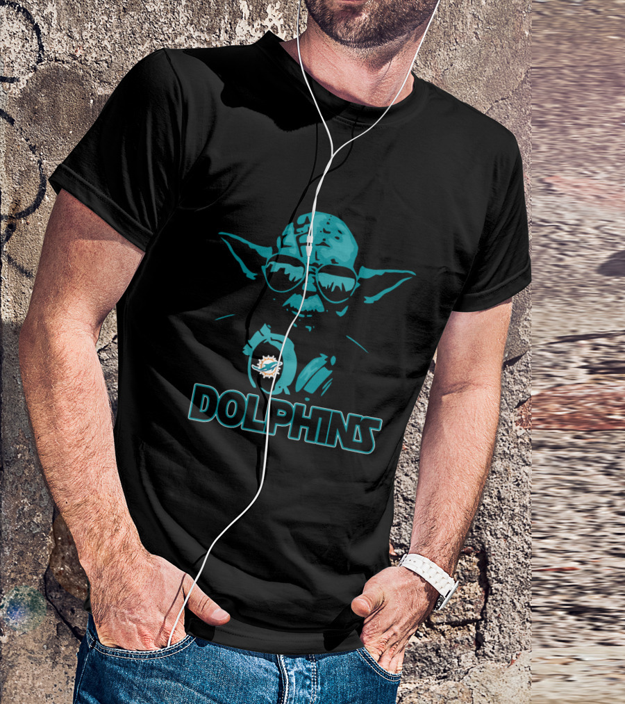 Yoda Star Wars Miami Dolphins Fans Enthusiast T-Shirt