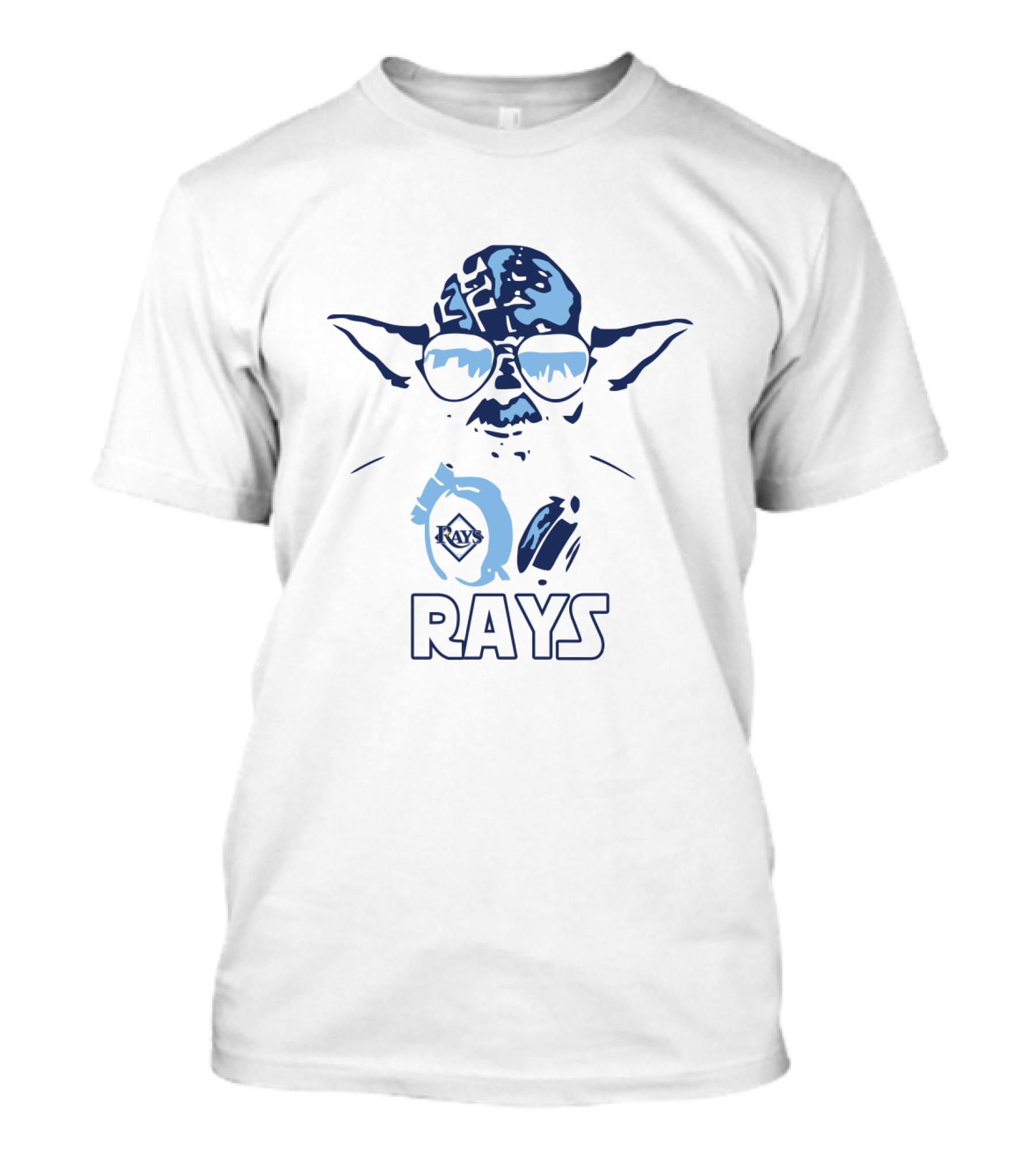 Yoda Fans Star Wars And Tampa Bay Rays Baseball Enthusiasts T-Shirt