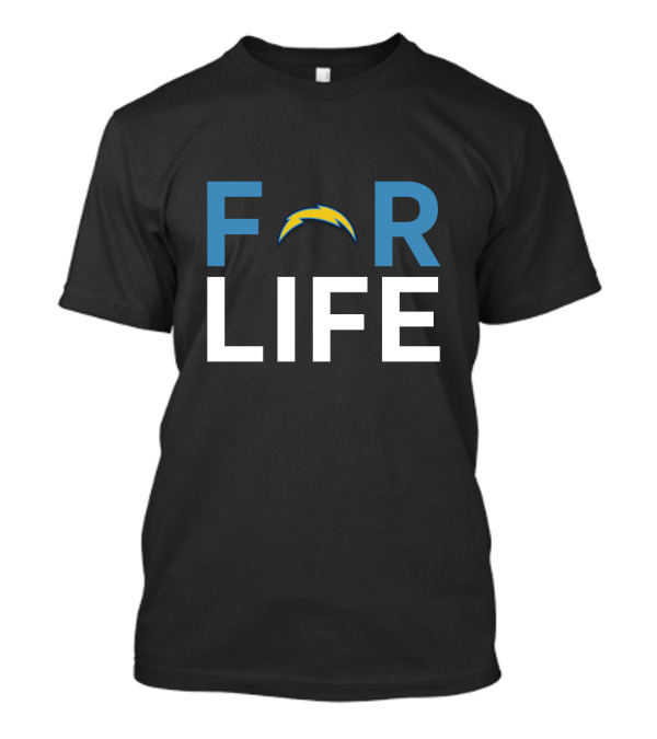 Los Angeles Chargers Bolt For Life Fan Commitment T-Shirt