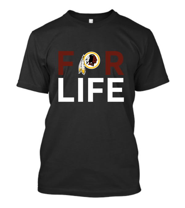 Washington Redskins For Life Fan Loyalty Icon T-Shirt