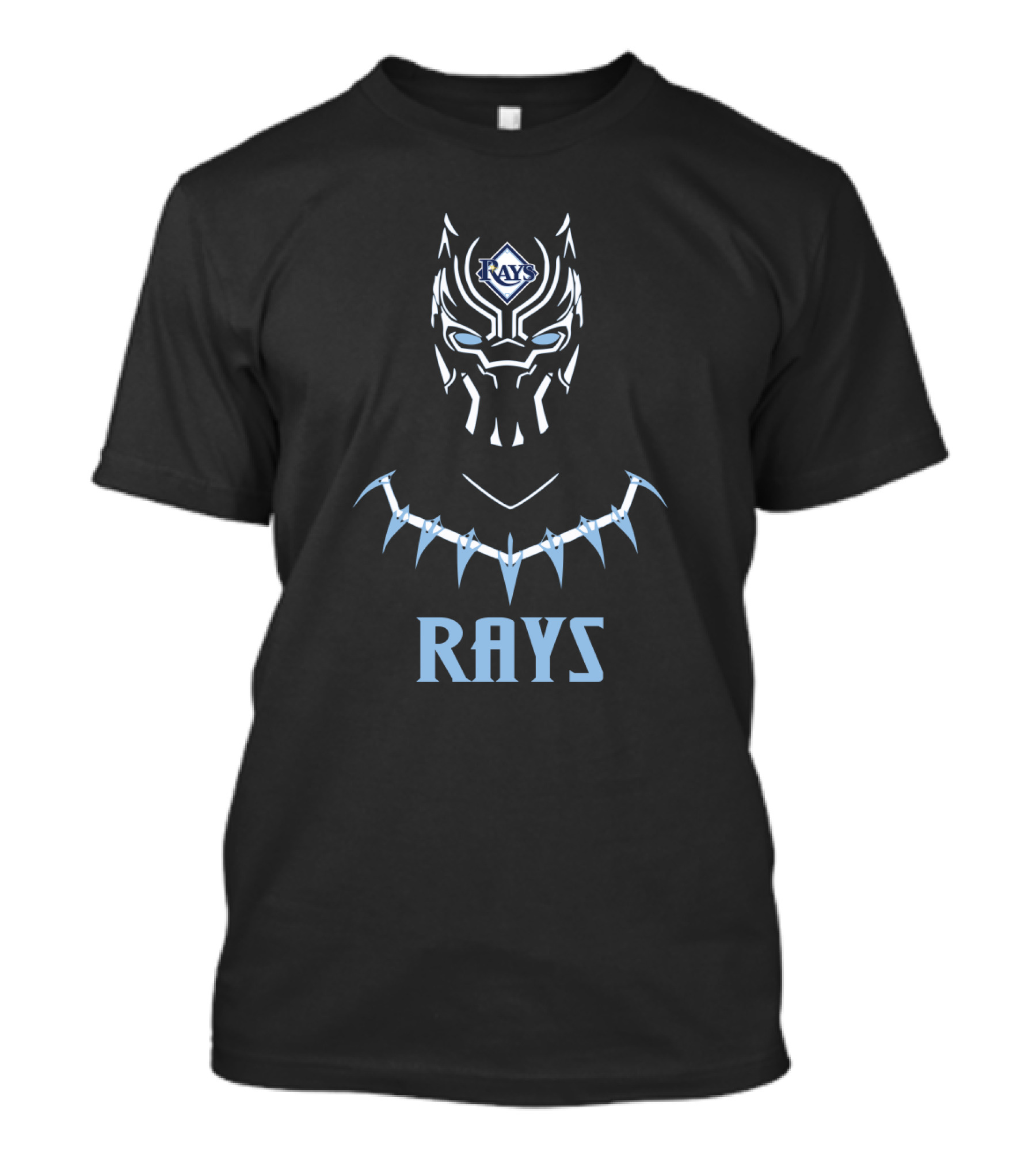 Tampa Bay Rays Black Panther Inspired Fan Art Fusion T-Shirt