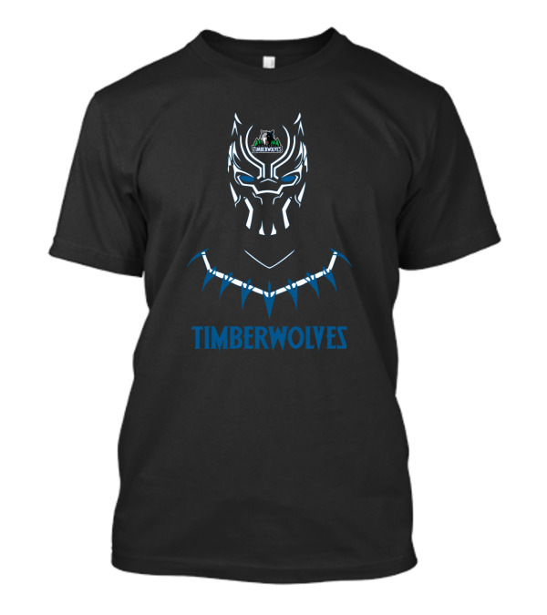 Timberwolves Fans Black Panther Style T-Shirt