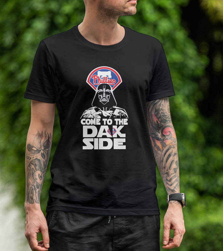 Philadelphia Phillies Fans Come To The Dark Side Darth Vader T-Shirt