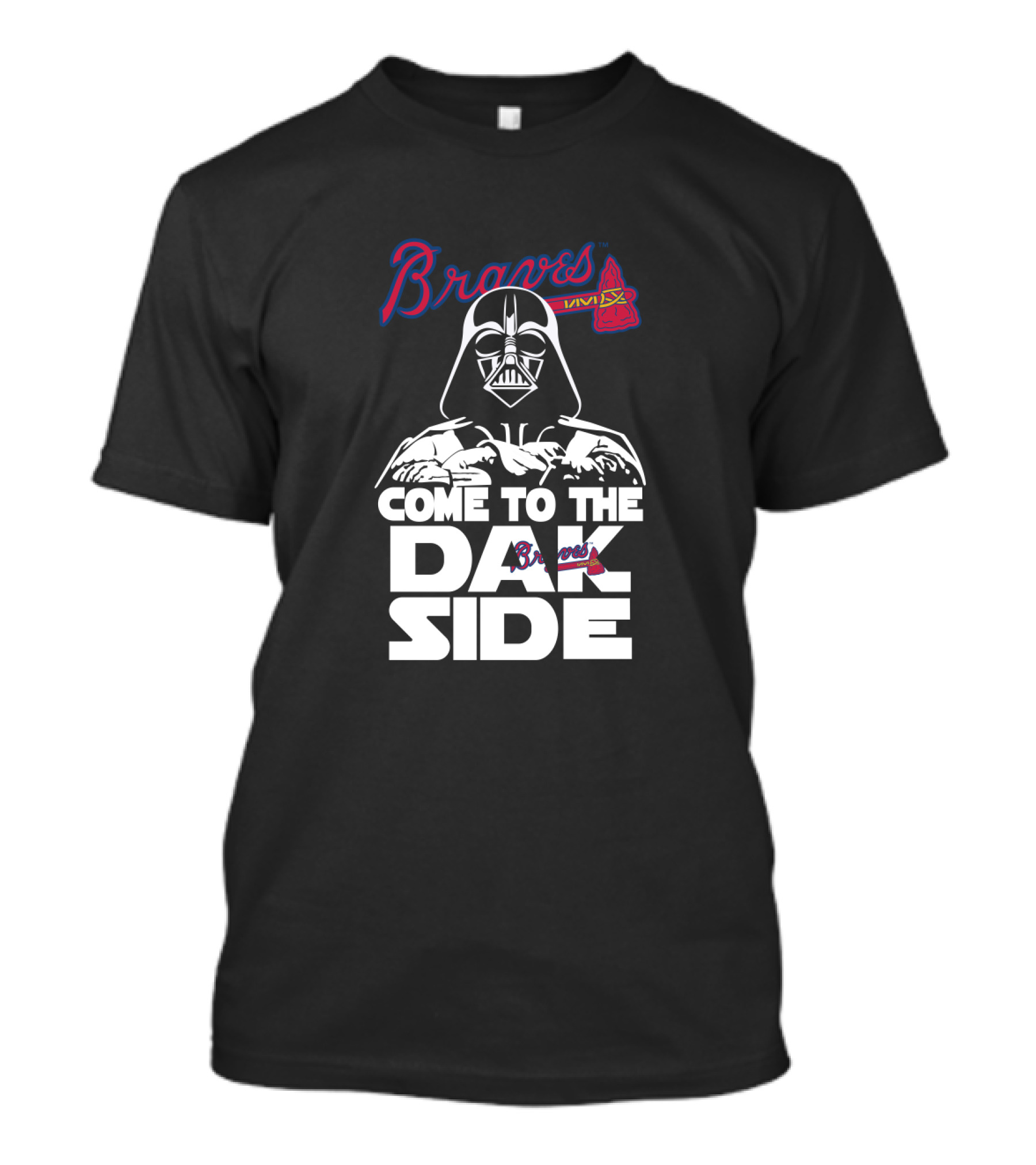 Braves Darth Vader Come To The Dark Side Fans T-Shirt