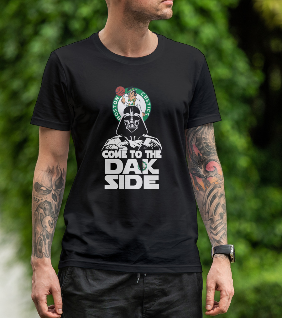 Come To The Dark Side Darth Vader Boston Celtics Fans T-Shirt
