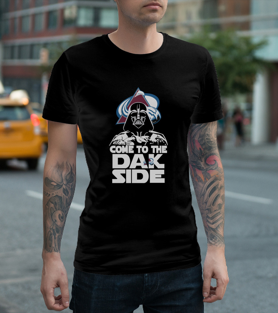 Come to the Dark Side Darth Vader Colorado Avalanche Fans T-Shirt