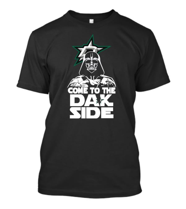 Dallas Stars Fans Darth Vader Come To The DAK Side T-Shirt
