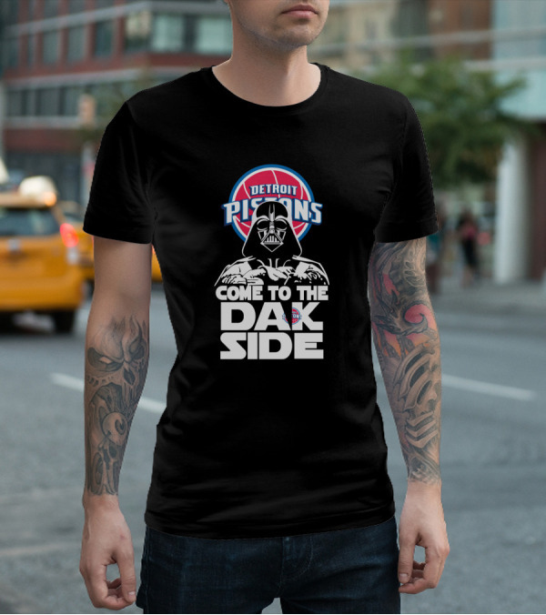 Detroit Pistons Darth Vader Come To The Dark Side T-Shirt