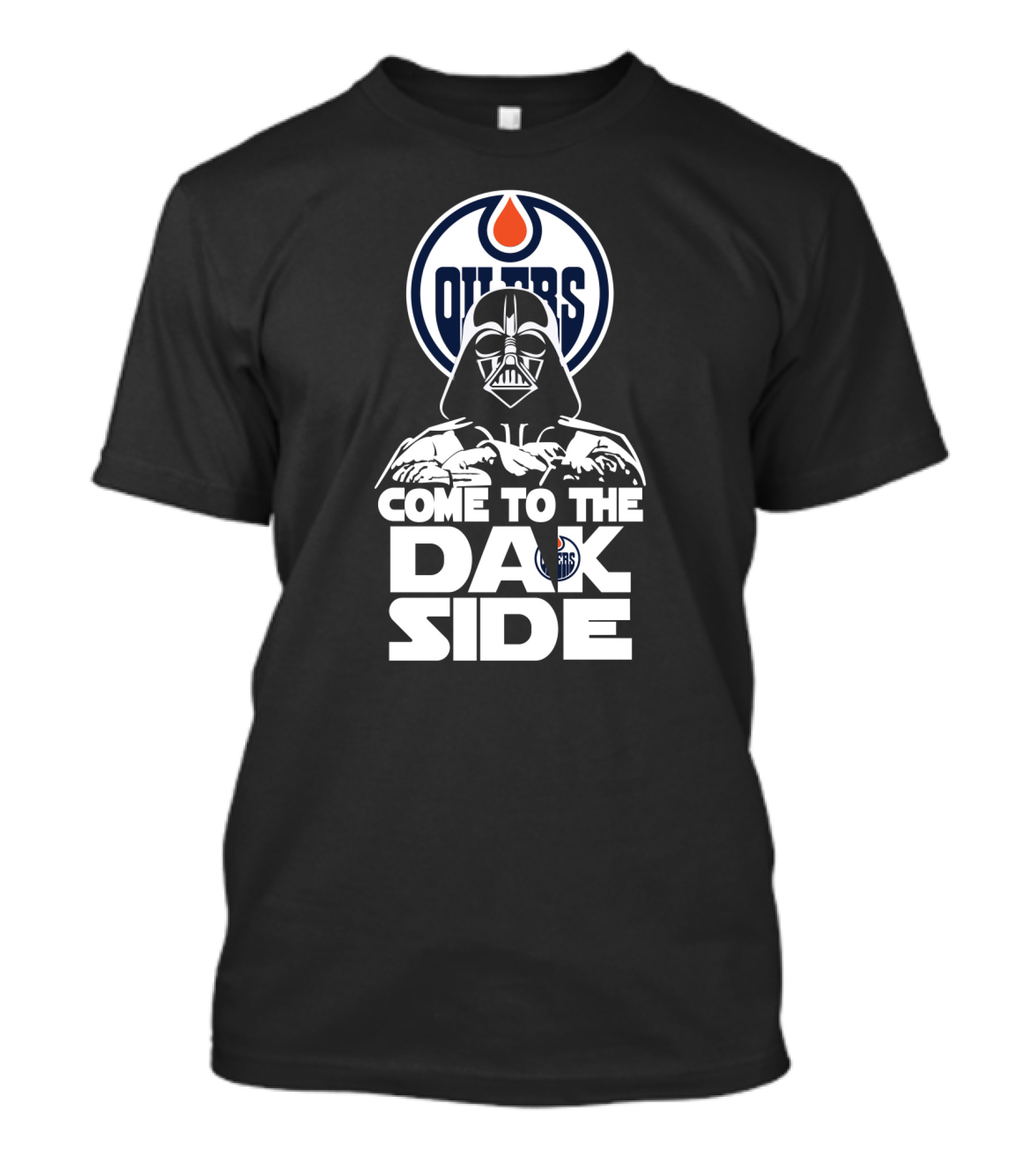 Edmonton Oilers Come To The Dark Side Darth Vader Fans T-Shirt