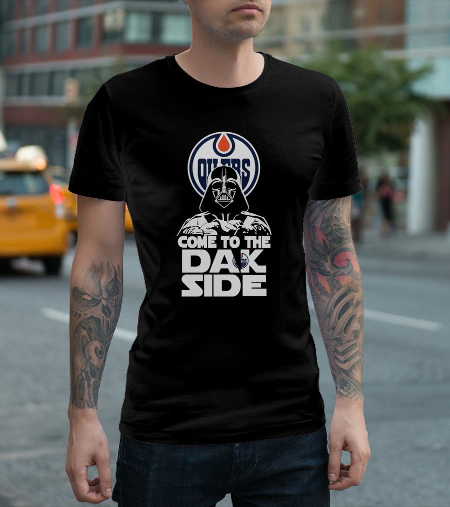 Edmonton Oilers Come to the Dark Side Darth Vader Fans T-Shirt