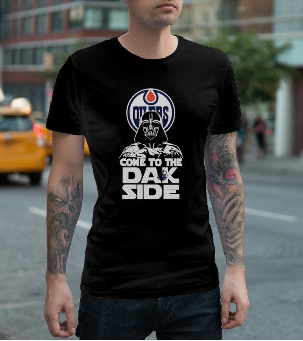 Edmonton Oilers Come To The Dark Side Darth Vader Fans T-Shirt