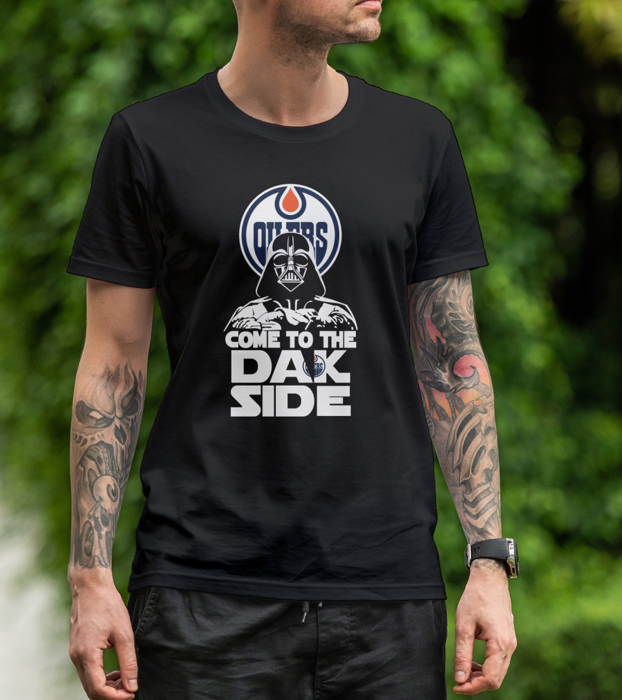 Edmonton Oilers Come To The Dark Side Darth Vader Fans T-Shirt