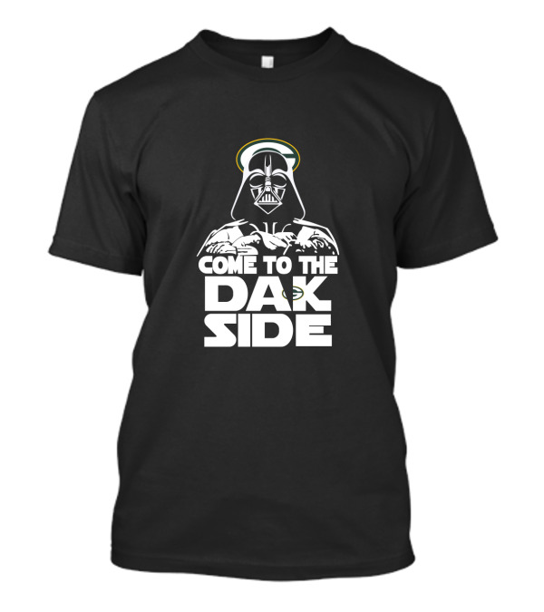 Come To The Dak Side Darth Vader Green Bay Packers Fans T-Shirt