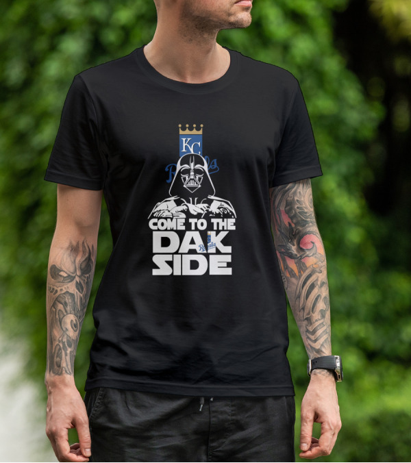 Darth Vader Come To The Royals Dark Side Kansas City Fans T-Shirt