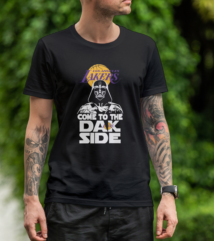 Los Angeles Lakers Come To The Dark Side Darth Vader Fusion T-Shirt