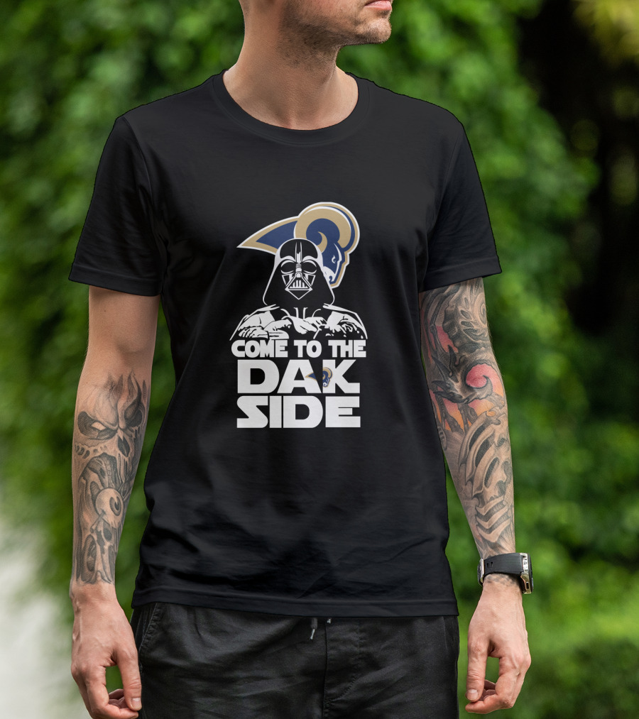 Darth Vader Come To The Dark Side Los Angeles Rams Fans T-Shirt
